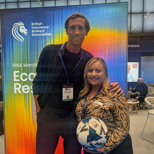 Carpenters Group events staff with Peter Crouch at BIBA 2026