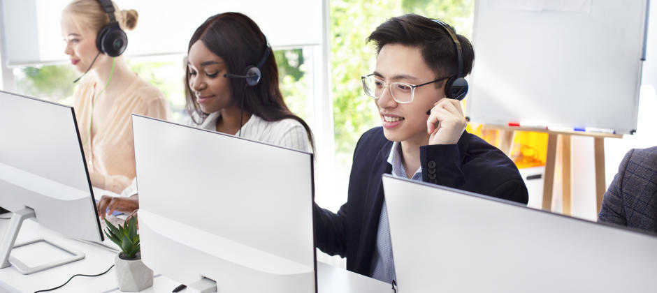 Team Of Helpline Operators With Headsets Consultin 2026 01 08 23 10 32 Utc